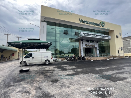 Dự Án Cung Cấp Dù Lệch Tâm Vuông 2 Tầng Cho Hệ Thống Vietcombank Chi Nhánh Bình Dương